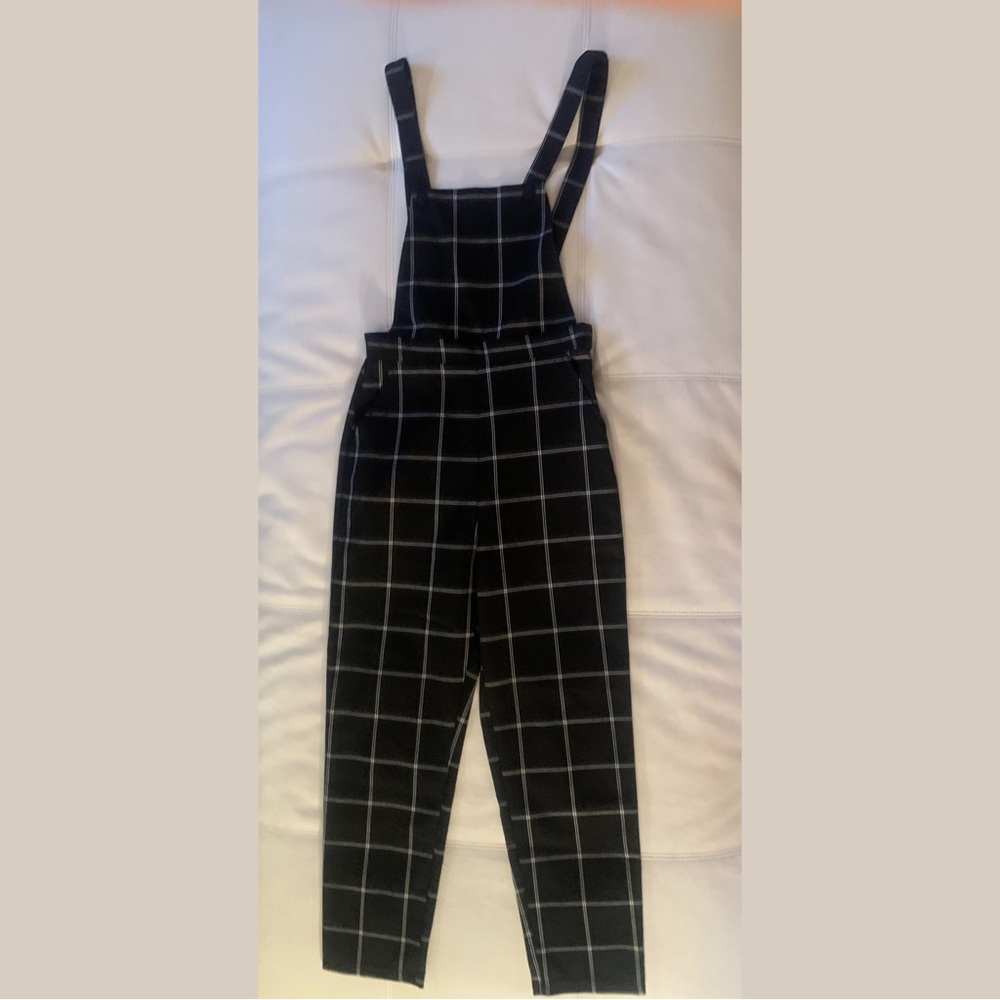 Black and White Overalls